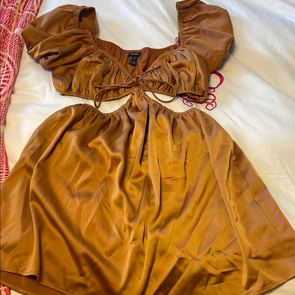 Forever 21 Brown Mini Dress